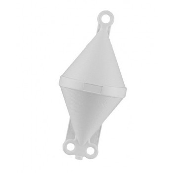 Gavitello biconico in polietilene soffiato - BIANCO